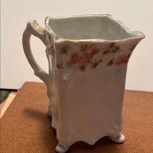 Elegant Floral Ceramic Pitcher